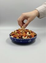 El Yapımı Çini Mavi Tekli Çerezlik - Görsel 3