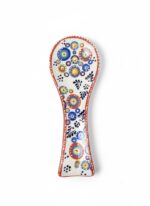 El Yapımı Kırmızı Çini Kabartmalı Kaşıklık