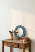 El Yapımı İşlemeli Çini Ayna - Görsel 2