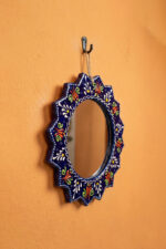 El Yapımı İşlemeli Çini Ayna - Görsel 5