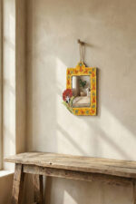 El Yapımı İşlemeli Çini Ayna - Görsel 5