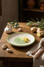 El Yapımı Seramik Rende Tabağı (13 cm) – Sarımsak, Zencefil, Meyve Püresi ve Bebek Maması Hazırlayıcı - Görsel 4