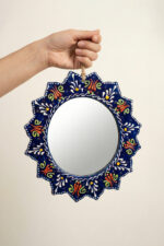 El Yapımı İşlemeli Çini Ayna - Görsel 3