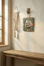 El Yapımı İşlemeli Çini Ayna - Görsel 4