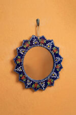 El Yapımı İşlemeli Çini Ayna - Görsel 2