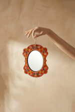 El Yapımı İşlemeli Çini Ayna - Görsel 5