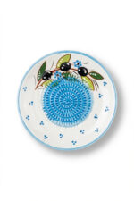 El Yapımı Seramik Rende Tabağı (13 cm) – Sarımsak, Zencefil, Meyve Püresi ve Bebek Maması Hazırlayıcı