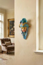 Venedik Maskesi Duvar Süsü – Tavus Kuşu Temalı - Görsel 4