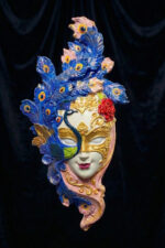 Venedik Maskesi Duvar Süsü – Tavus Kuşu Temalı - Görsel 6