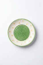 El Yapımı Seramik Rende Tabağı (13 cm) –Sarımsak, Zencefil, Meyve Püresi ve Bebek Maması Hazırlayıcı