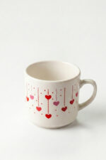 Renkli Kalp Desenli 2'li Kupa Sevgiliye ve Arkadaşa Özel Hediyelik Bardak - Görsel 5