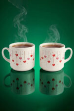 Renkli Kalp Desenli 2'li Kupa Sevgiliye ve Arkadaşa Özel Hediyelik Bardak - Görsel 6