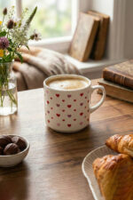 Renkli Kalp Desenli 2'li Kupa Sevgiliye ve Arkadaşa Özel Hediyelik Bardak - Görsel 4