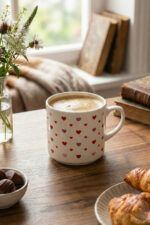 Renkli Kalp Desenli Kupa Sevgiliye ve Arkadaşa Özel Hediyelik Bardak - Görsel 5