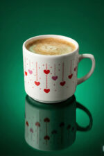 Renkli Kalp Desenli Kupa Sevgiliye ve Arkadaşa Özel Hediyelik Bardak - Görsel 7