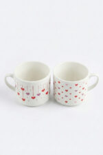 Renkli Kalp Desenli 2'li Kupa Sevgiliye ve Arkadaşa Özel Hediyelik Bardak - Görsel 9